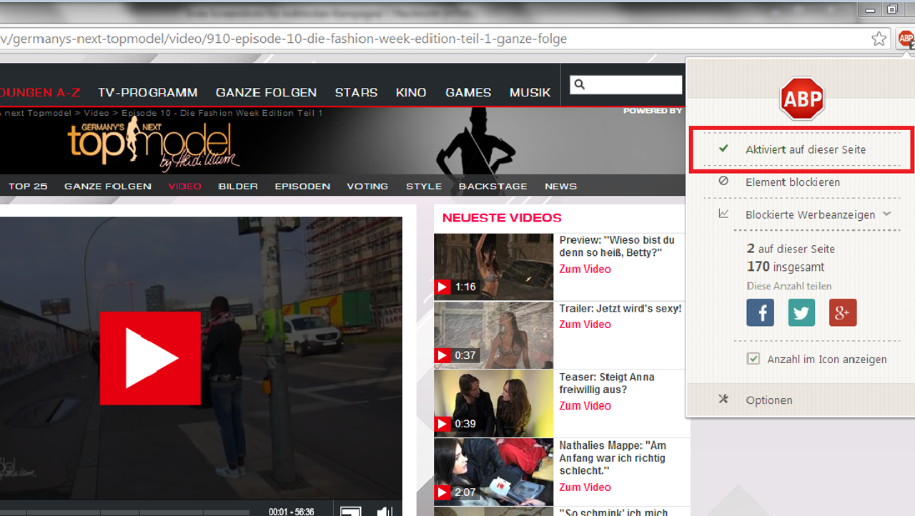 adblocker entfernen