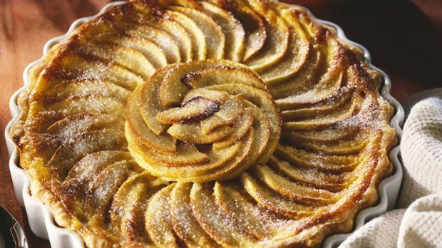 Jamie Oliver Gedeckter Apfelkuchen Mrbeteig Gehen  Rezepte