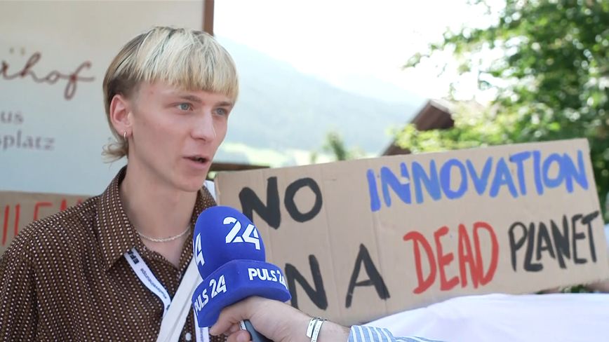 Meinungsumfrage zum Klimastreik in Alpbach