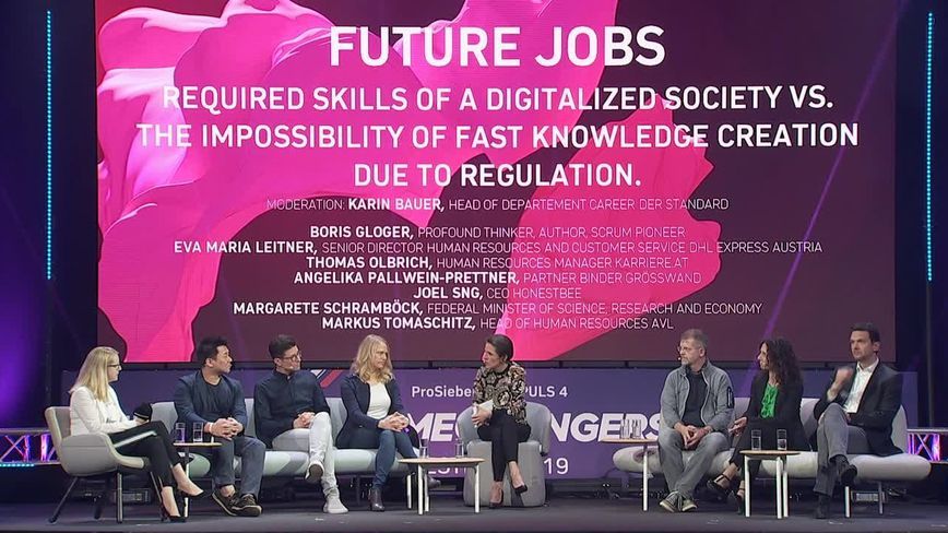 Session: Future Jobs: Required skills of a digitalized society vs. the impossibility of fast knowledge reation due to regulation