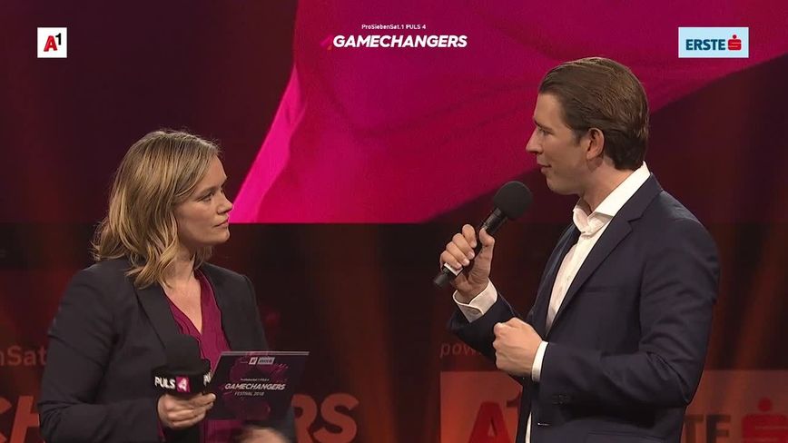 Bundeskanzler Sebastian Kurz beim 4GAMECHANGERS Festival